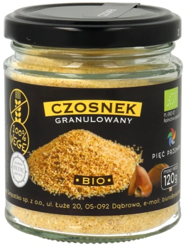 Przejdź do produktu Czosnek granulowany BIO 120 g