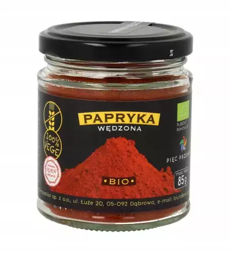 Przejdź do produktu Papryka wędzona BIO 85 g