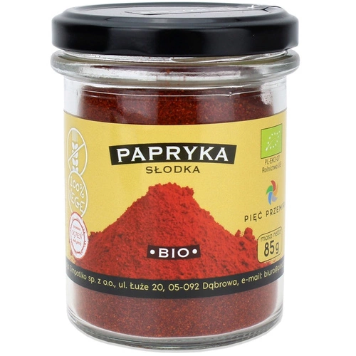 Przejdź do produktu Papryka słodka mielona BIO 85 g