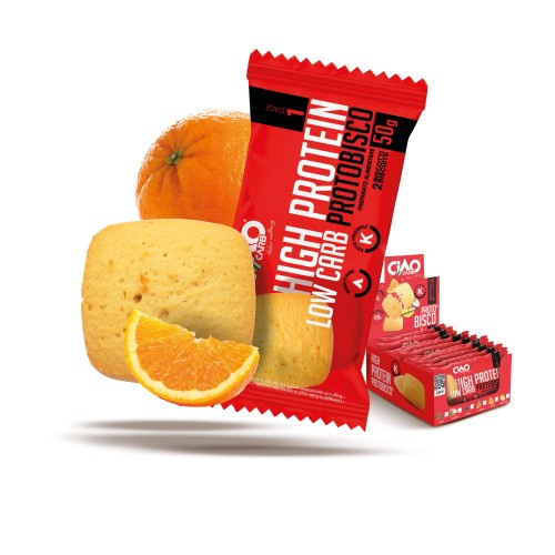 Przejdź do produktu Ciastka o smaku pomarańczowym 50g Ciao Carb