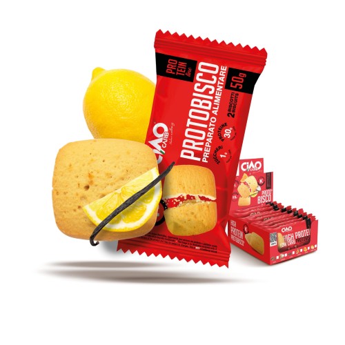 Przejdź do produktu Ciastka o smaku waniliowo-cytrynowym 50g Ciao Carb