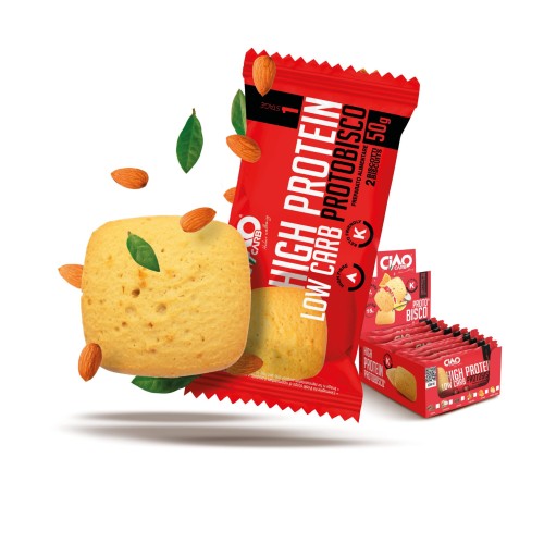 Przejdź do produktu Ciastka o smaku migdałowym 50 g Ciao Carb