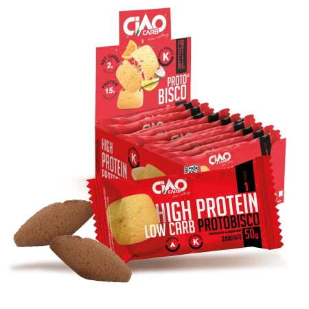Ciastka o smaku Kakaowym 50g Ciao Carb