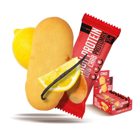 Ciastko wysokobiałkowe o smaku waniliowo-cytrynowym 35g Ciao Carb