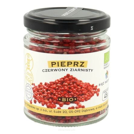 Przejdź do produktu Pieprz czerwony ziarnisty BIO 45 g Pięć Przemian