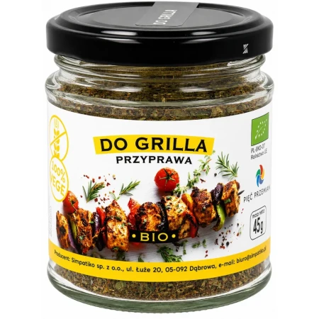 Przyprawa do grilla BIO 45 g Pięć Przemian