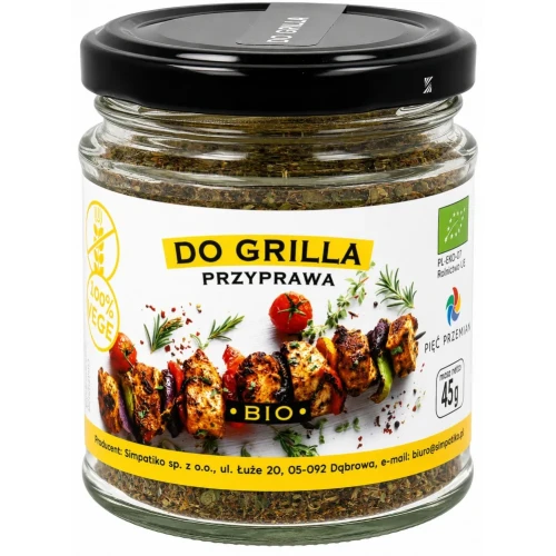 Przejdź do produktu Przyprawa do grilla BIO 45 g Pięć Przemian