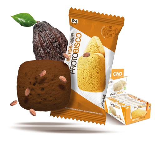 Przejdź do produktu Ciastka bogate w błonnik o smaku kakaowym 50g Ciao Carb