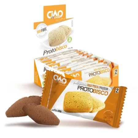 Ciastka bogate w błonnik o smaku kakaowym 50g Ciao Carb