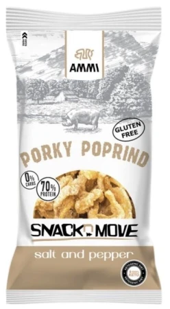 Prażynki wieprzowe Keto - sól i pieprz AMMI, 40g
