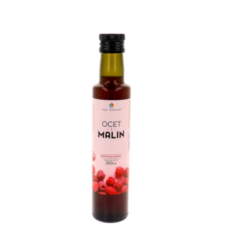 Przejdź do produktu Ocet malinowy 250 ml Pięć Przemian