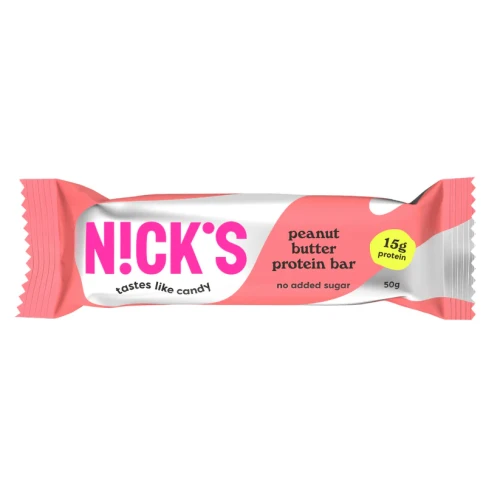 Przejdź do produktu Baton proteinowy z masłem orzechowym 50g Nick's
