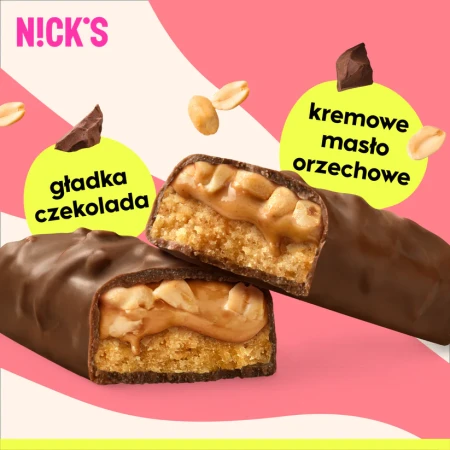 Baton proteinowy z masłem orzechowym 50g Nick's