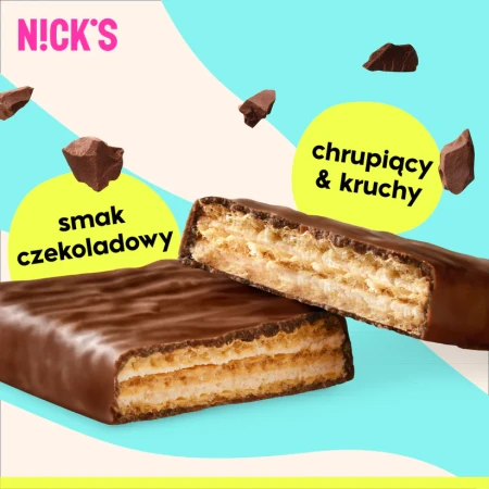 Wafelek proteinowy czekoladowy Nick's Sport 40g