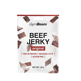 Przejdź do produktu Suszona wołowina Beef Jerky smak oryginalny 50g GymBeam