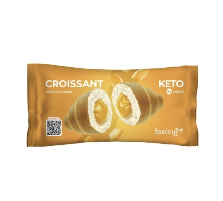 Keto rogal z nadzieniem morelowym 50g Feeling Ok