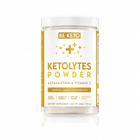 Elektrolity Ketolytes w Proszku Tropikalne Mango 200g BeKeto