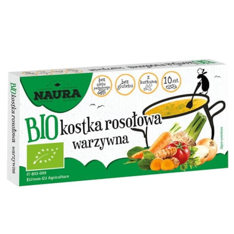 Przejdź do produktu Kostka rosołowa warzywna Naura BIO, 100g