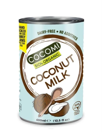 Mleko kokosowe bez gumy guar 17% tłuszczu 400ml COCOMI