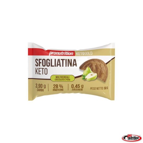Przejdź do produktu Keto ciastko francuskie z nadzieniem gruszkowo czekoladowym 50 g Pronutrition