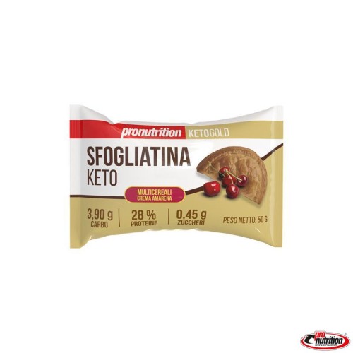 Przejdź do produktu Ciastko francuskie z nadzieniem wiśniowym 50g Pronutrition
