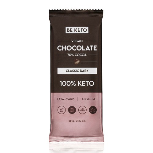 Przejdź do produktu Wegańska Keto Czekolada z Olejem MCT - Ciemna Klasyczna 80g