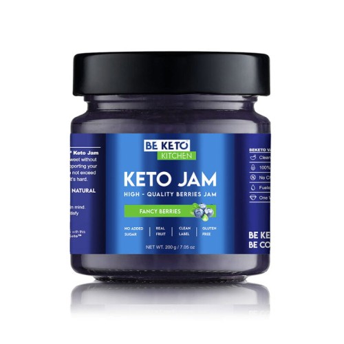 Przejdź do produktu Keto Dżem Fajne Jagody 200g BeKeto