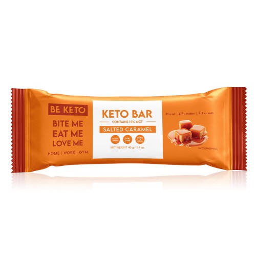 Przejdź do produktu Keto Baton - Słony Karmel w Czekoladzie 40g Be Keto