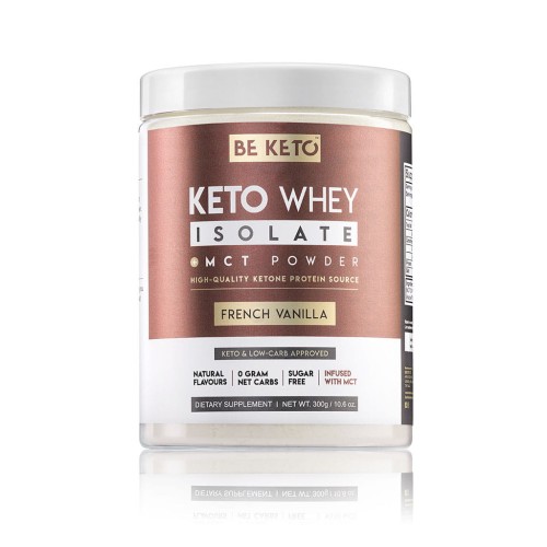 Przejdź do produktu Keto Izolat Białka z MCT - Francuska Wanilia 300g Be Keto