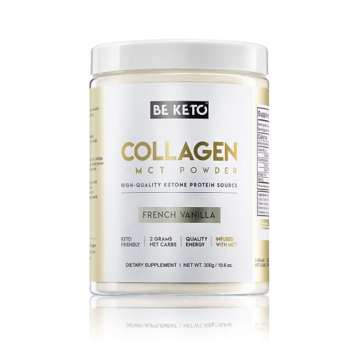 Przejdź do produktu Keto Kolagen z olejem MCT - Francuska Wanilia 300g Be Keto