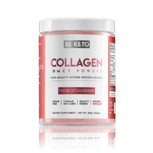 Przejdź do produktu Keto Kolagen z olejem MCT - Świeża Truskawka 300G