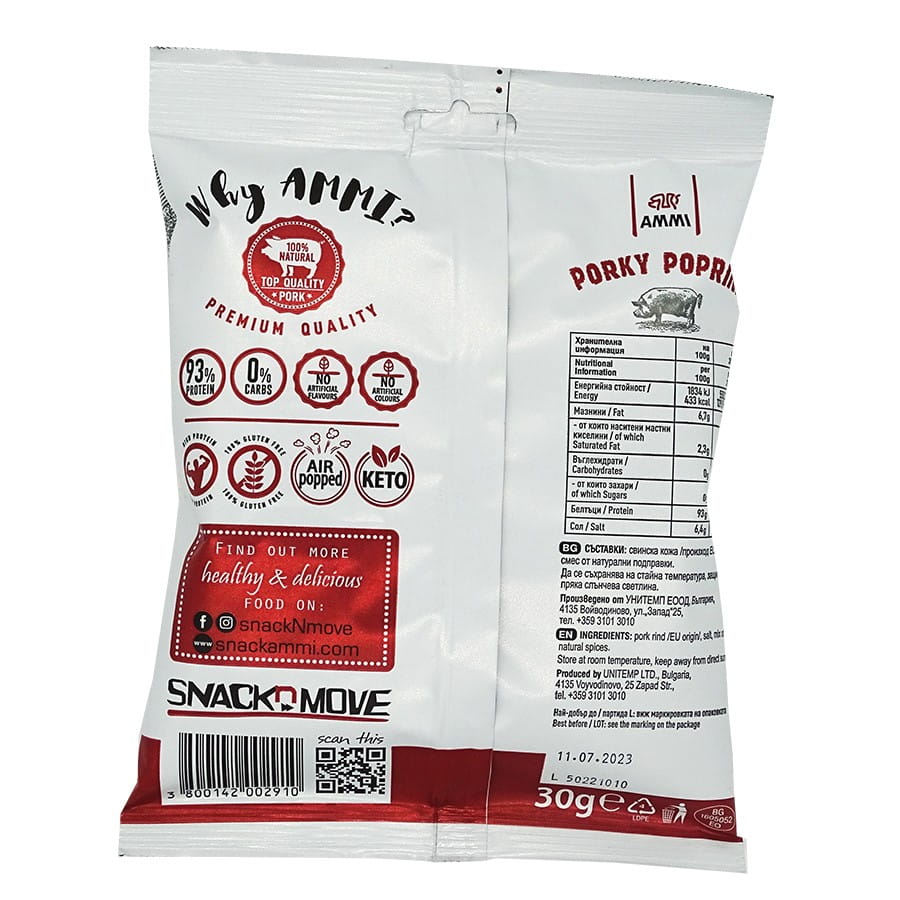 Prażynki wieprzowe Keto - BBQ, prażone powietrzem AMMI, 30g_1.jpg