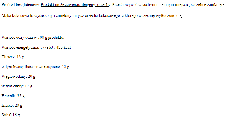 Mąka kokosowa BIO 250 g Pięć Przemian.png