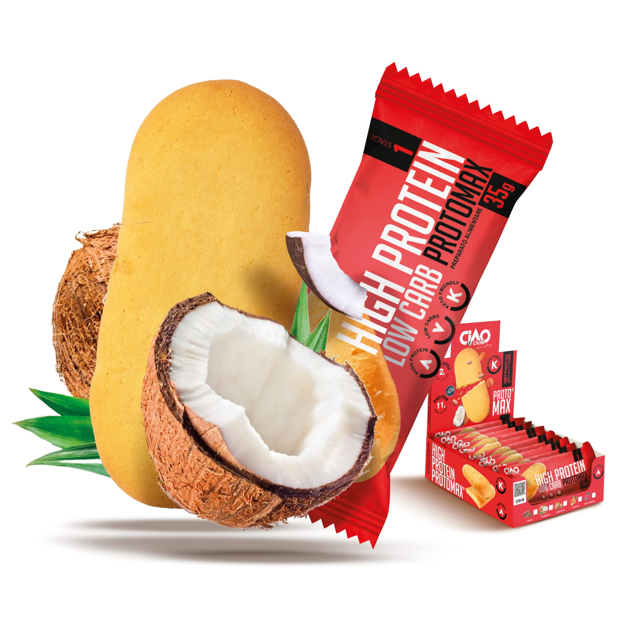 Ciastko o smaku kokosowym 35g Ciao Carb