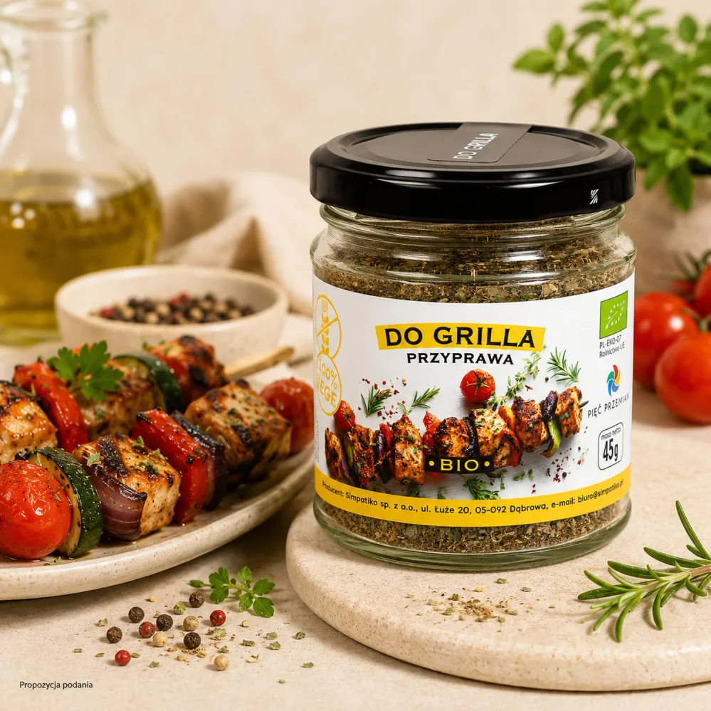 Przyprawa do grilla BIO 45 g Pięć Przemian