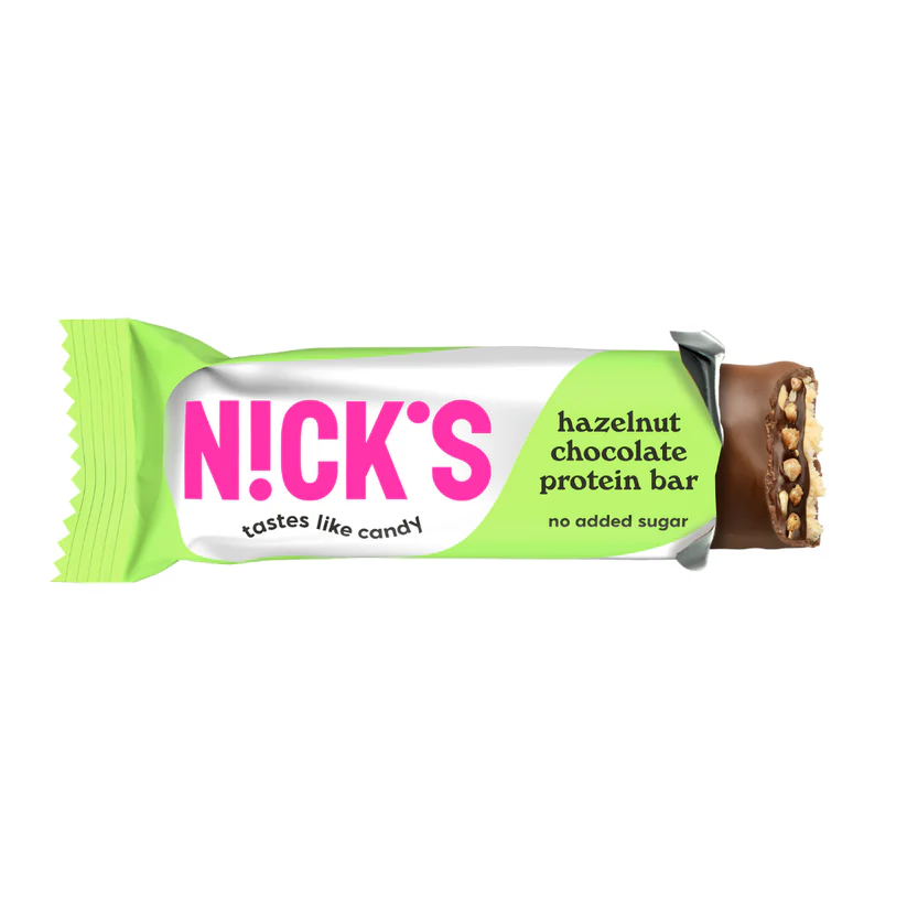 Baton proteinowy z orzechami laskowymi i czekoladą 50 g Nick's