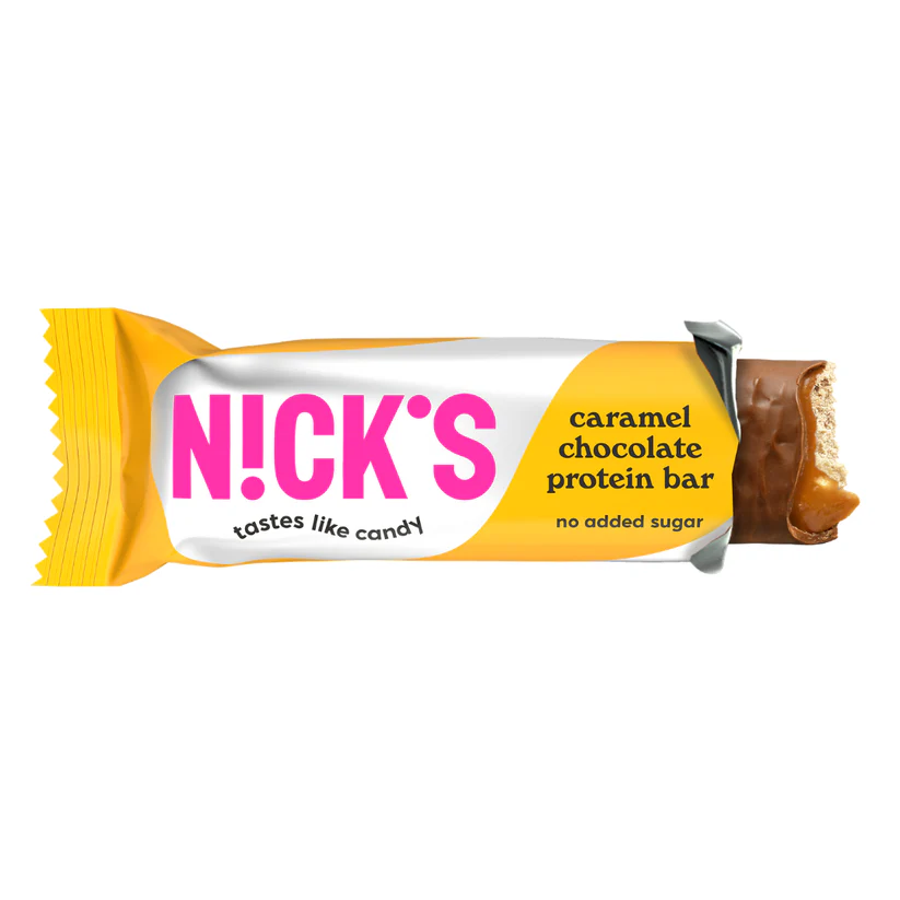 Baton Proteinowy z karmelem i czekoladą 50g Nick's