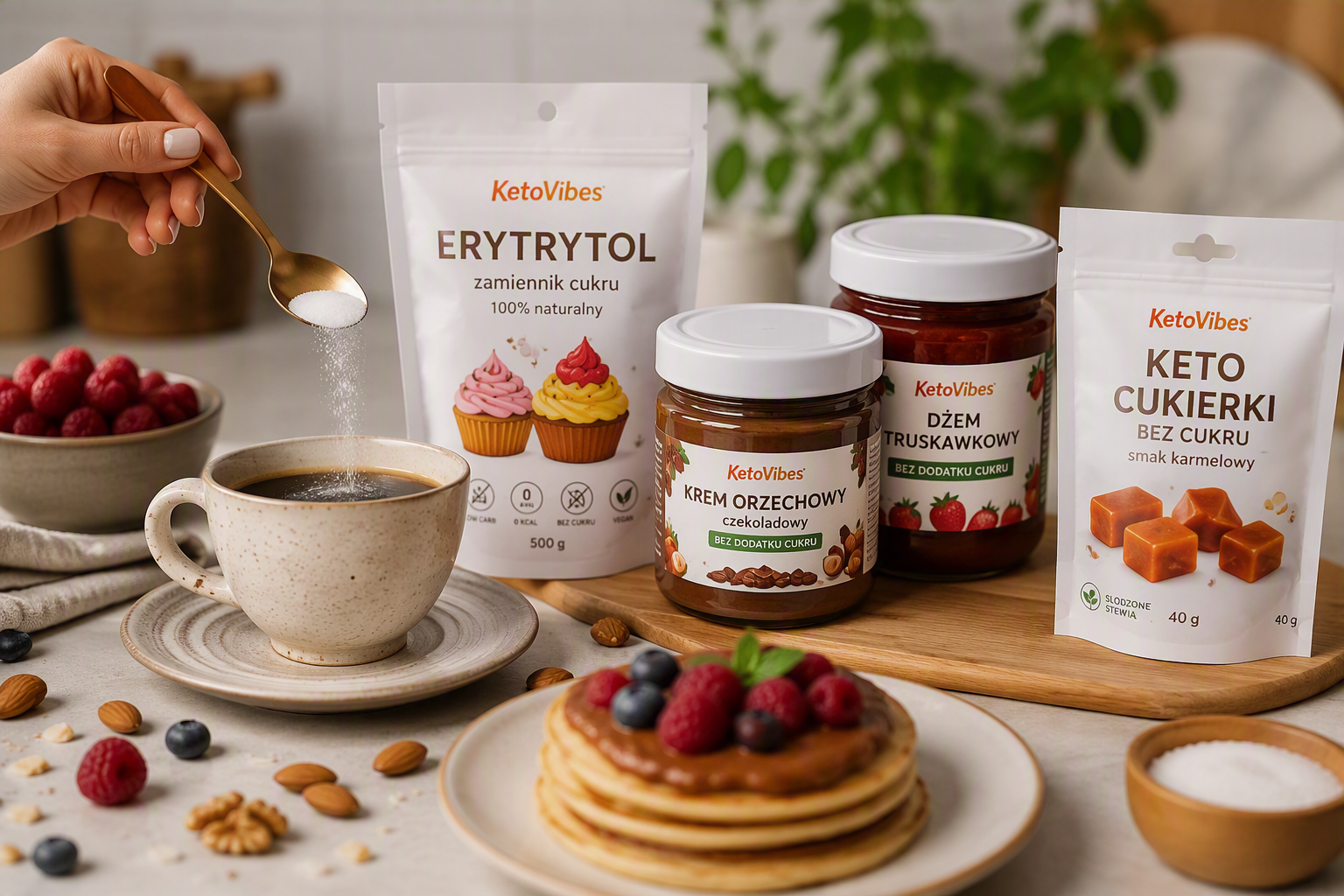 Słodziki keto - erytrytol, stewia, alluloza i maltitol. Czym słodzić na diecie low carb?